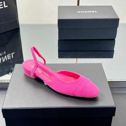 CC SLINGBACK 25S 25 MM IN PINK FABRIC