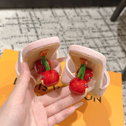 LV CHERRY HIGH HEELS 25S 55 MM IN LIGHT PINK DENIM STYLE 4