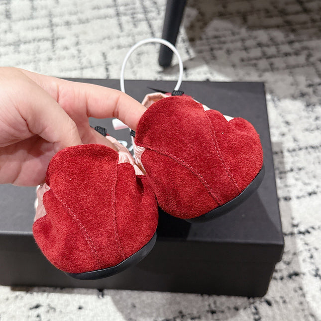 PRADA 25S COLLAPSE SNEAKERS IN RED RE NYLON AND SUEDE