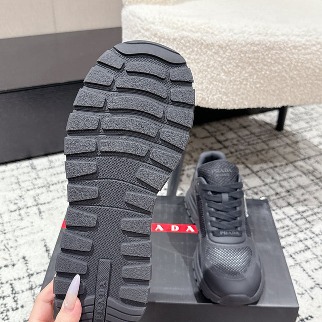 PRADA 25S MEN SNEAKERS IN BLACK CANVAS