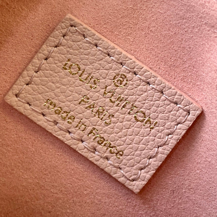 LV 25S NANO SPEEDY BAG 16 IN ROSE AND QUARTZ EMBOSSED GRAINED CALFSKIN