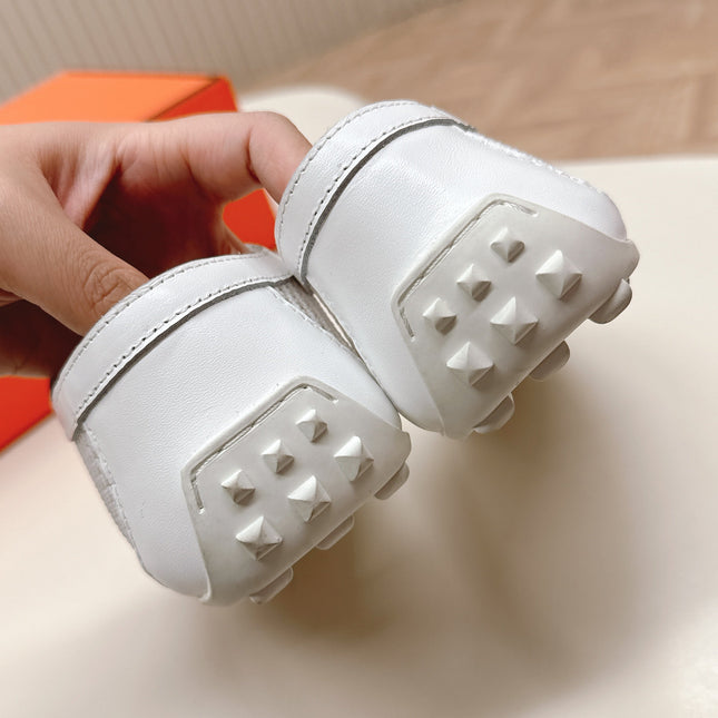 KIGA SNEAKER IN WHITE CROCHET KNIT AND CALFSKIN