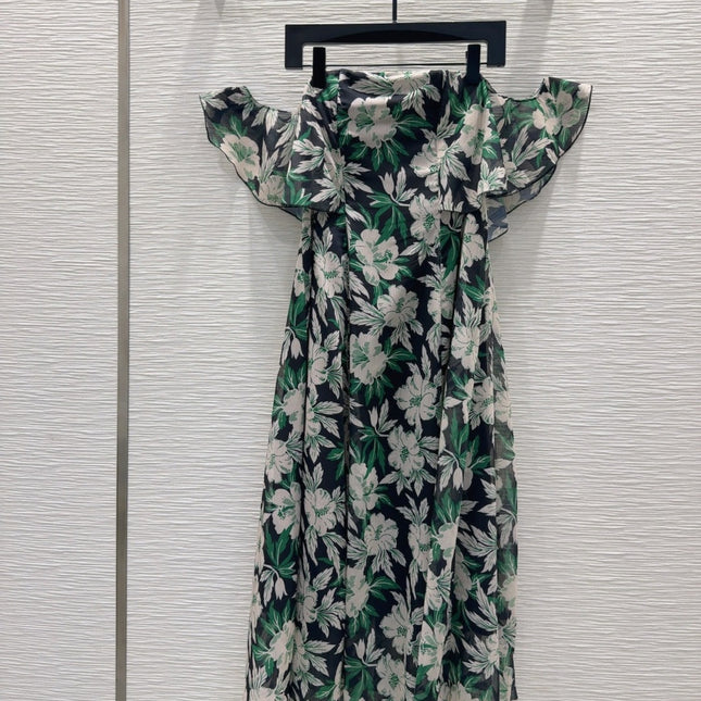 Loewe 2025 Floral Skirt Polyester Fiber