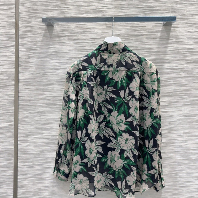 Loewe 2025 Floral Shirt Polyester Fiber