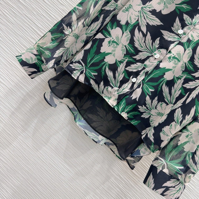 Loewe 2025 Floral Shirt Polyester Fiber