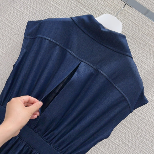 Loewe 2025 Denim Dress Blue Cotton