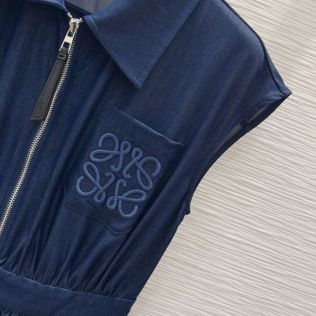 Loewe 2025 Denim Dress Blue Cotton