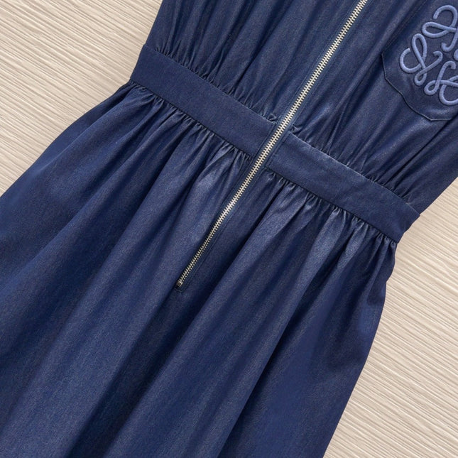 Loewe 2025 Denim Dress Blue Cotton