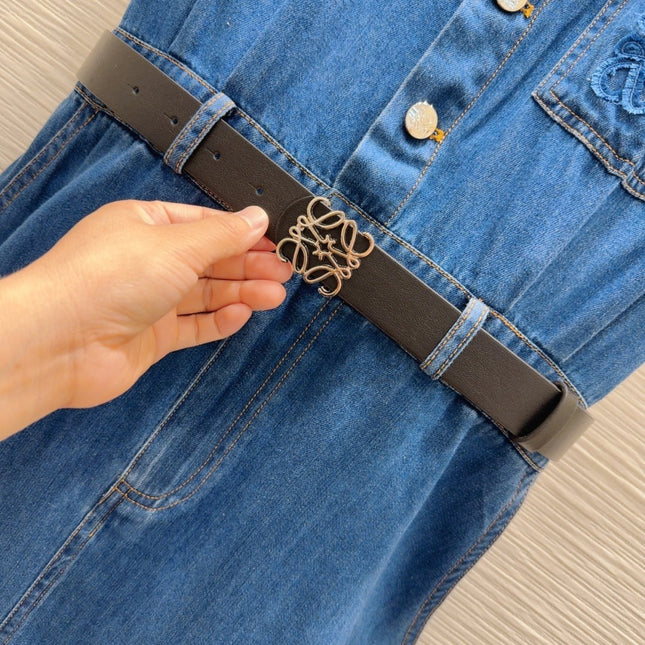 Loewe 2025 Dress Blue Denim Cotton