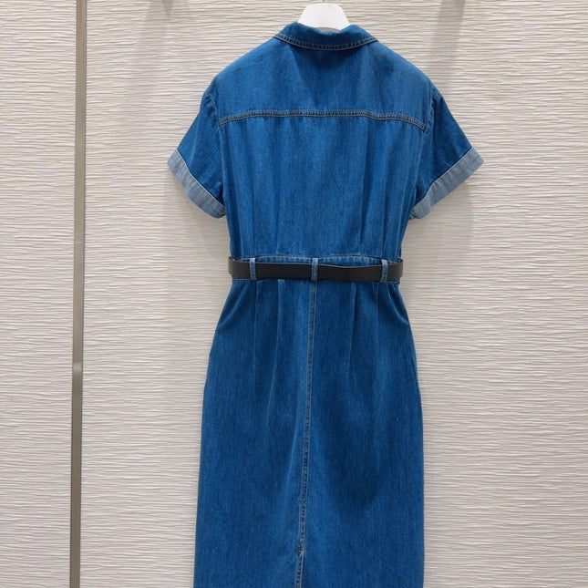 Loewe 2025 Dress Blue Denim Cotton