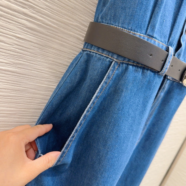 Loewe 2025 Dress Blue Denim Cotton