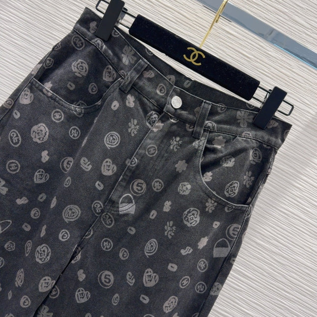 CC 25 Jeans Black Cotton