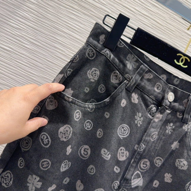 CC 25 Jeans Black Cotton