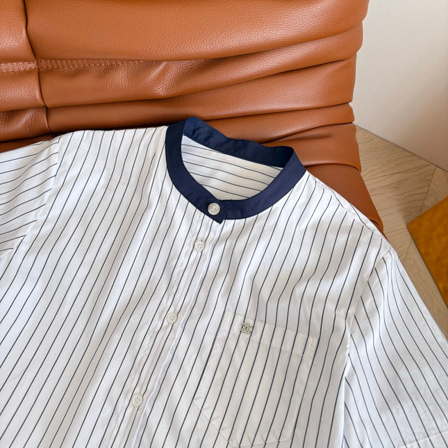 CC 25 Strped Shirt White Cotton