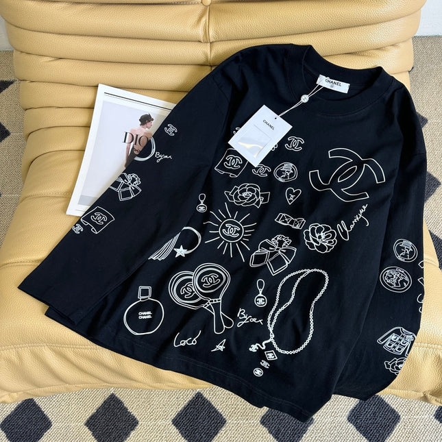CHANEL 25S LONG-SLEEVE T-SHIRT STYLE 258