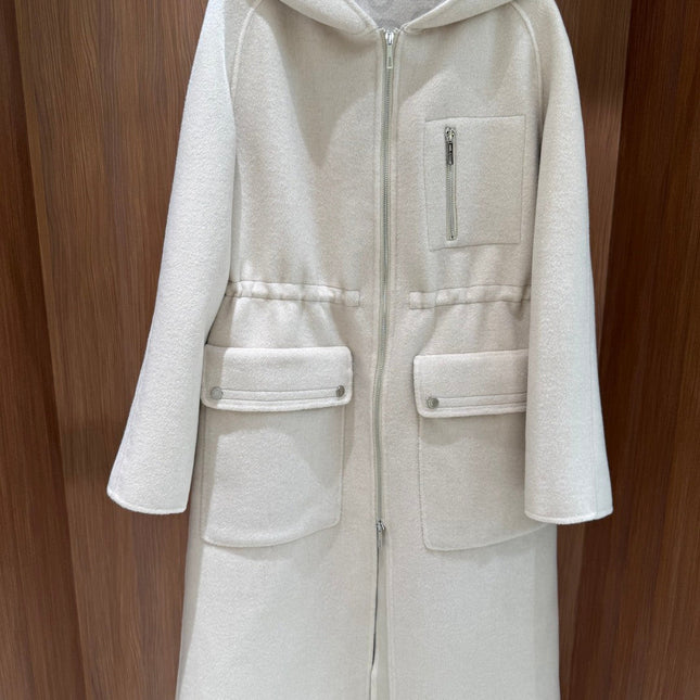 HERMES 25S CASHMERE COAT 195