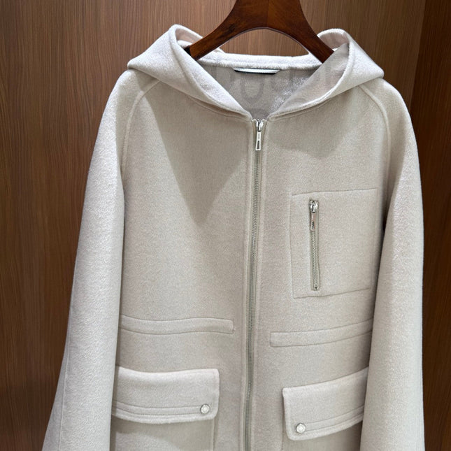 HERMES 25S CASHMERE COAT 195