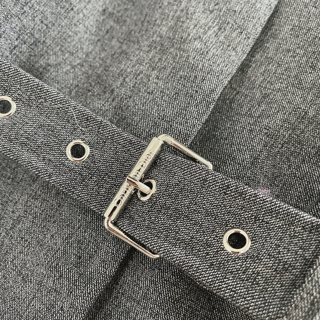 BALLOON DRESS WITH BELT IN RAYON 265972