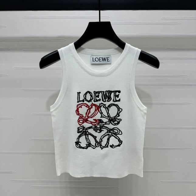 Loewe 25 Tank Top Wool with Tencel 232631