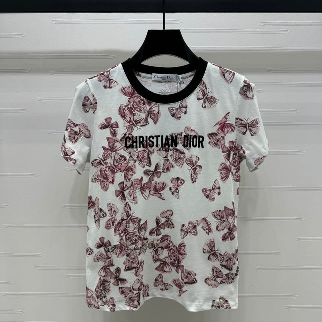 Dior 25C T-Shirt Papillon multicolore Pattern 228799