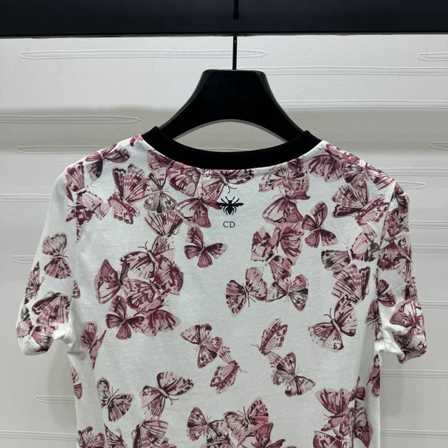 Dior 25C T-Shirt Papillon multicolore Pattern 228799