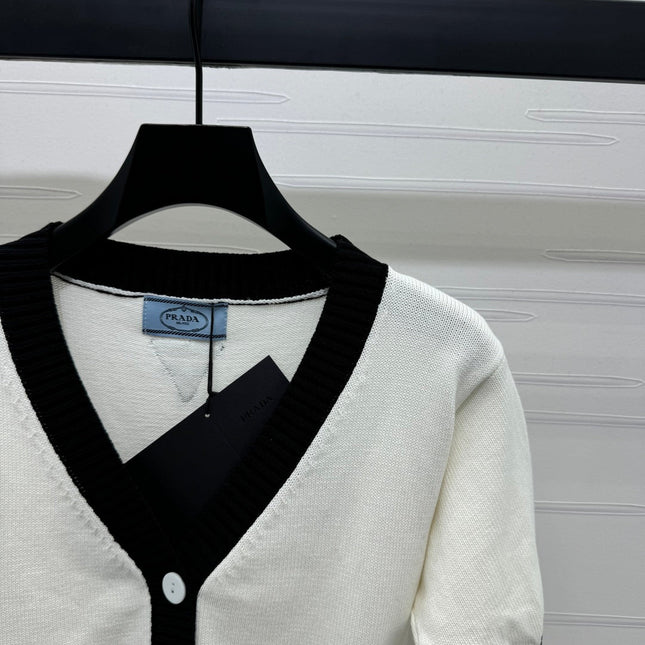 PRADA SHORT-SLEEVE KNIT TOP 269463