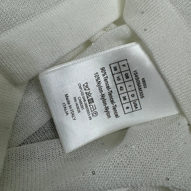 DIOR SHORT-SLEEVE LACE-KNIT HOODIE 274811