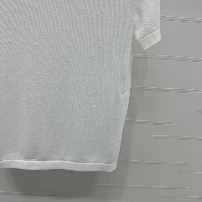 DIOR SHORT-SLEEVE LACE-KNIT HOODIE 274811