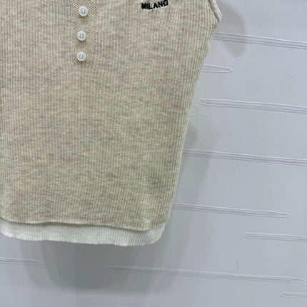 Prada 25 Tank Top Wool with Acrylic 233445
