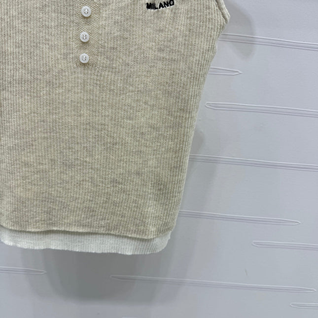 Prada 25 Tank Top Wool with Acrylic 233445