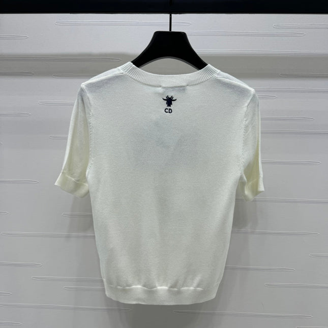 DIOR 25S MISS KNIT SHORT SLEEVE TOP 264242