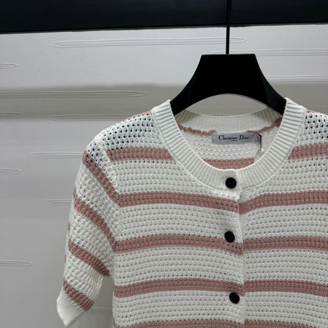 Dior 25 Short Sleeve Cardigan Wool 233494