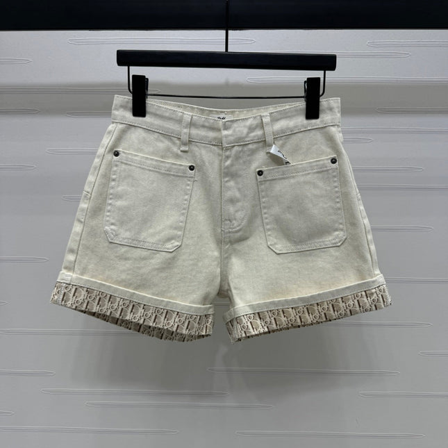 Dior 25 Short Beige Monogram Cotton233481