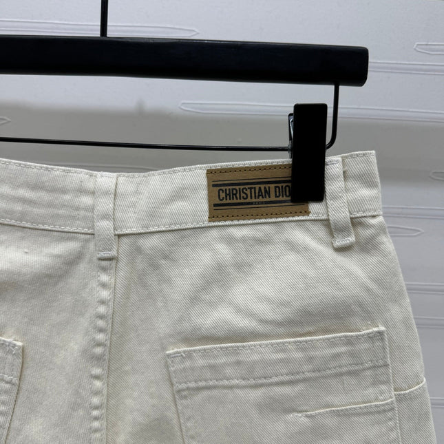 Dior 25 Short Beige Monogram Cotton233481