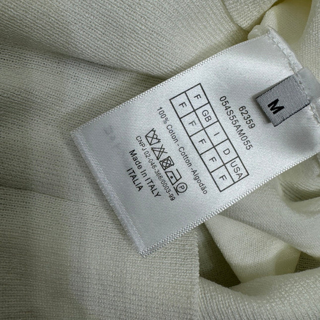 DIOR LONG-SLEEVE KNIT SWEATER WITH EMBROIDERED LOGO