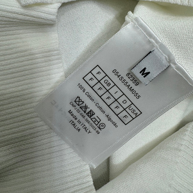 DIOR EMBROIDERED LOGO KNIT POLO SHIRT