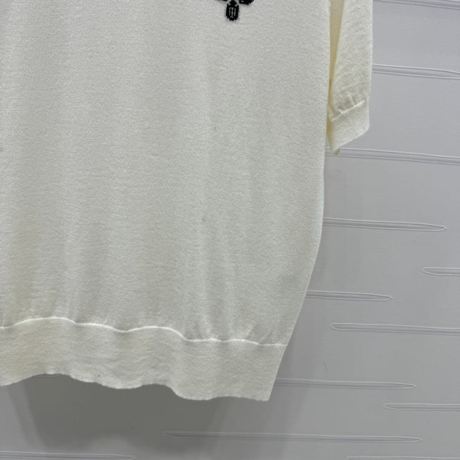 PRADA SHORT-SLEEVE EMBROIDERED LOGO T-SHIRT 269460