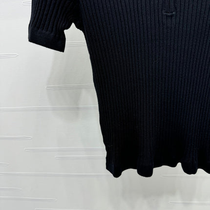 MONCLER 25S SHORT-SLEEVE KNIT TOP 255893