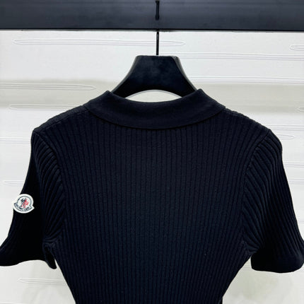 MONCLER 25S SHORT-SLEEVE KNIT TOP 255893