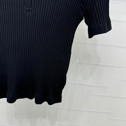 MONCLER 25S SHORT-SLEEVE KNIT TOP 255893