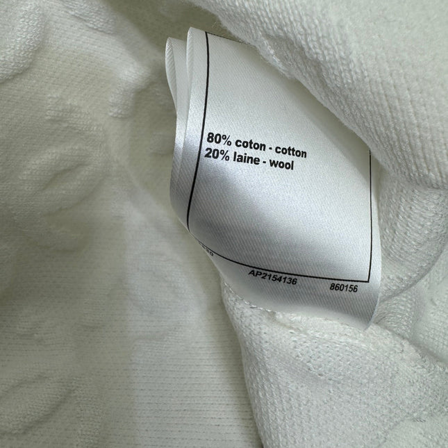 CHANEL SOFT U-NECK KNIT TOP IN BLACK AND WHITE