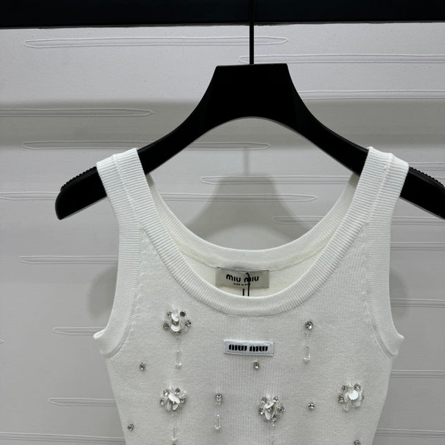 Miumiu 25 White Crop Top