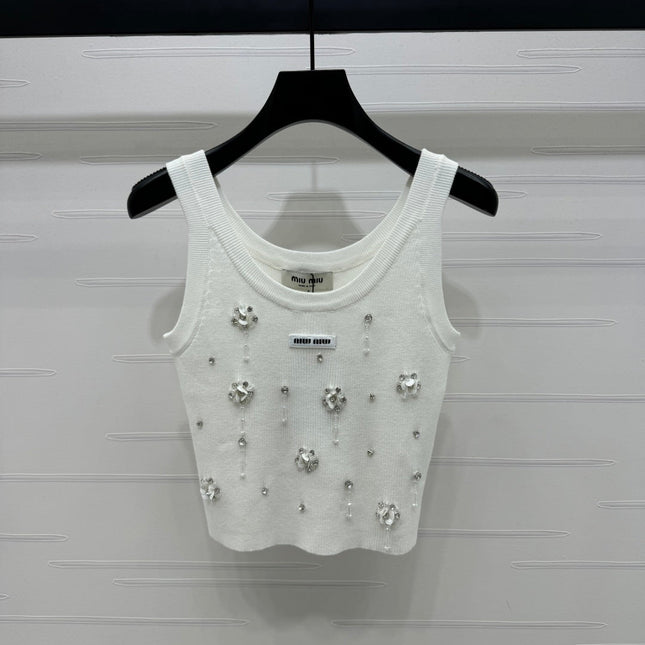Miumiu 25 White Crop Top