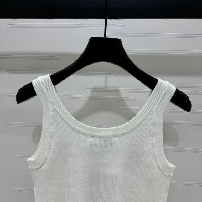 MIU 25S 3D RHINESTONE TANK TOP 264255