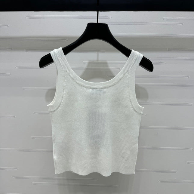 MIU 25S 3D RHINESTONE TANK TOP 264255