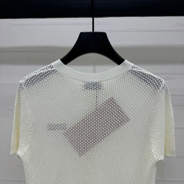 MIU 25S SHORT SLEEVE ROUND NECK CARDIGAN 264268