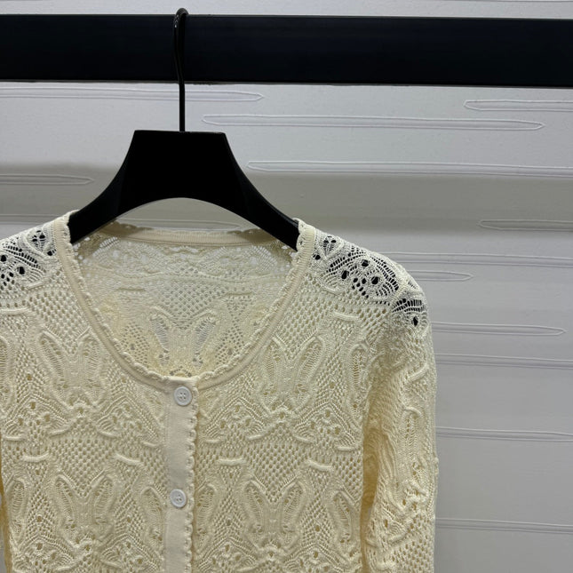 DIOR 25S 3D HAND KNIT CARDIGAN 264188