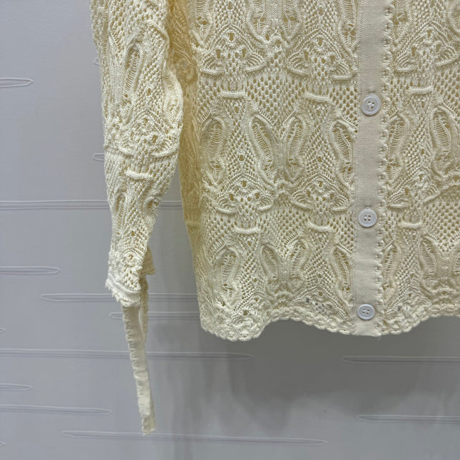 DIOR 25S 3D HAND KNIT CARDIGAN 264188