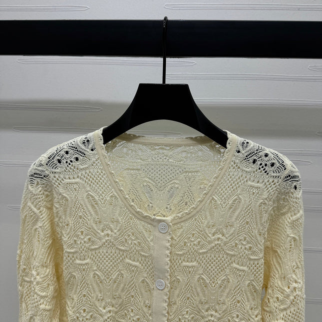 DIOR 25S 3D HAND KNIT CARDIGAN 264188