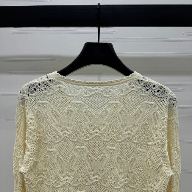 DIOR 25S 3D HAND KNIT CARDIGAN 264188